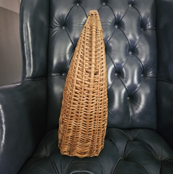 Gondola basket 1960's French Harvest basket Wicker Vintage - Picture 4 of 7